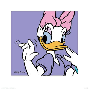 Kunstdruk Daisy Duck Lilac 40x40cm