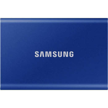 Blokker SAMSUNG externe SSD T7 USB type C kleur blauw 1 TB aanbieding