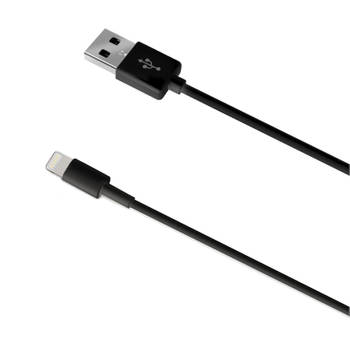 Celly - USB-Lightning Kabel Slim Tip, Zwart - Celly