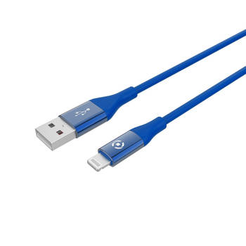 Celly - USB-Lightning Kabel 1 meter, Blauw - Celly