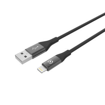 Celly - USB-Lightning Kabel 1 meter, Zwart - Celly