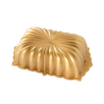 Nordic Ware - Bakvorm "Classic Fluted loaf pan" - Nordic Ware Premier Gold Little Bundts