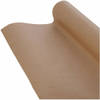 Benza cadeaupapier pakpapier inpakpapier - Bruin kraft - 70 cm x 5 meter per rol - 2 rollen