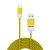 Celly - Micro-USB Kabel, Geel - Rubber - Celly Pantone