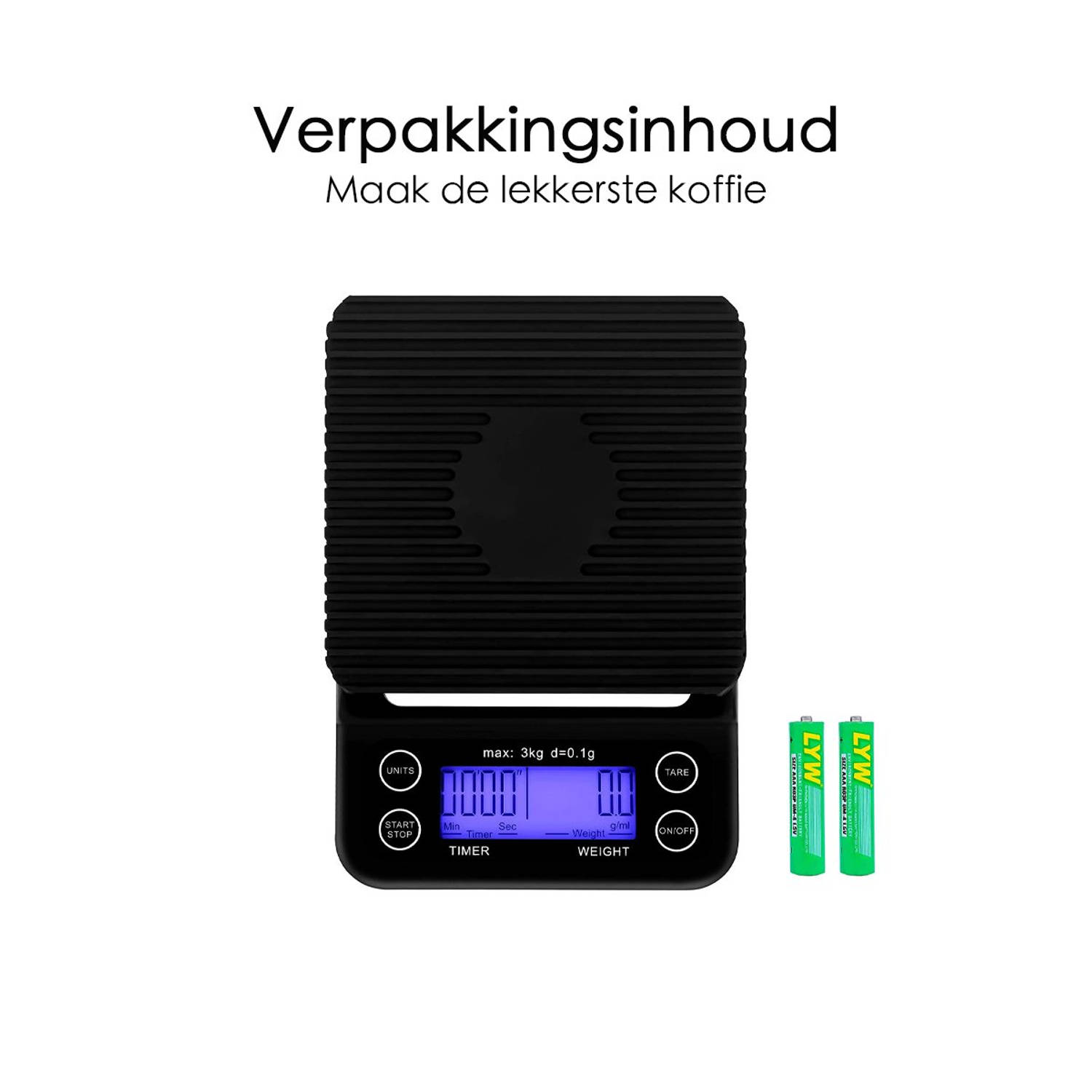 elektrode Onderdrukken chef Koffie weegschaal Digitale Keukenweegschaal | Blokker