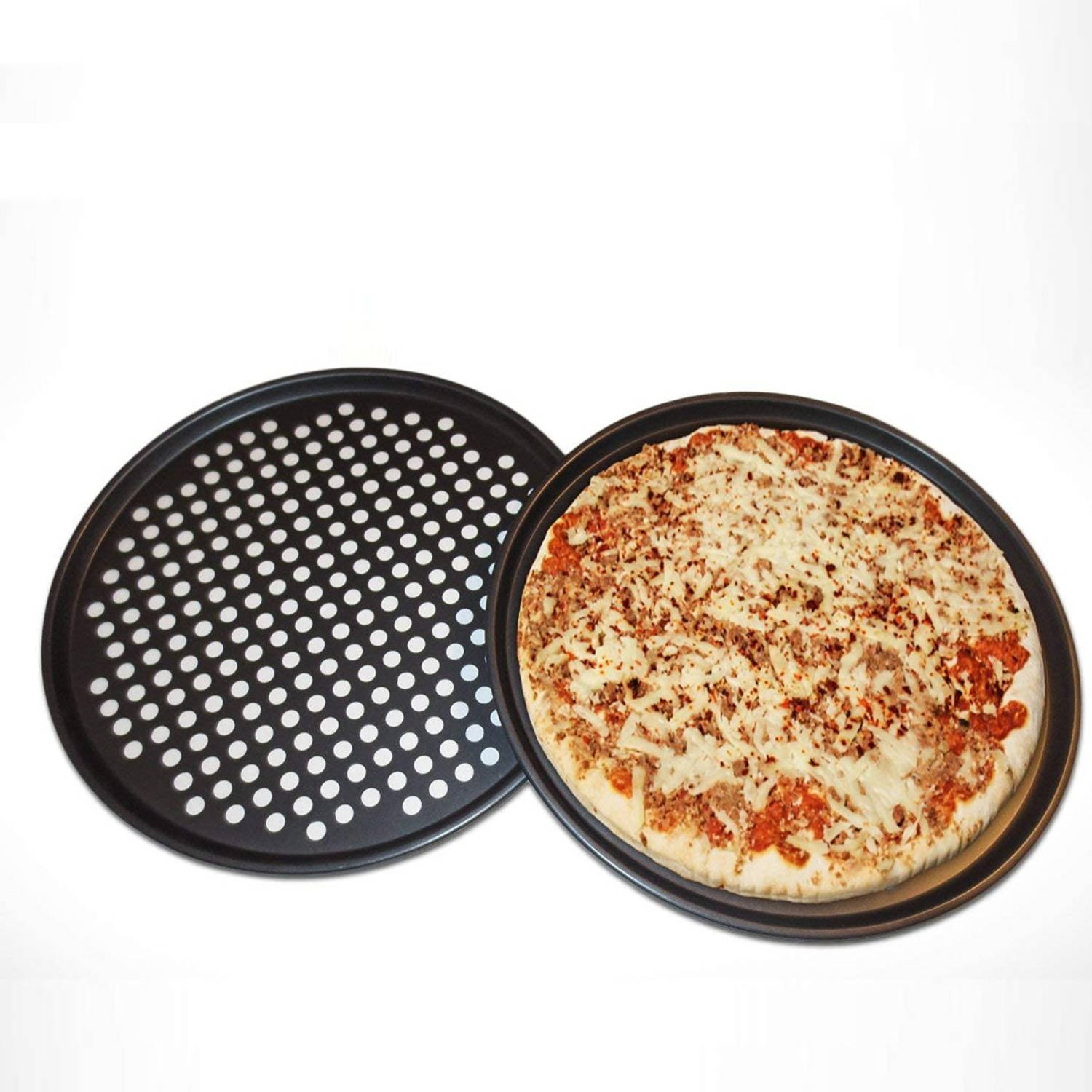 Pelagisch broeden Koopje Pizza plaat Bakplaat Rond Pizzaplaat Pizzavorm | Blokker