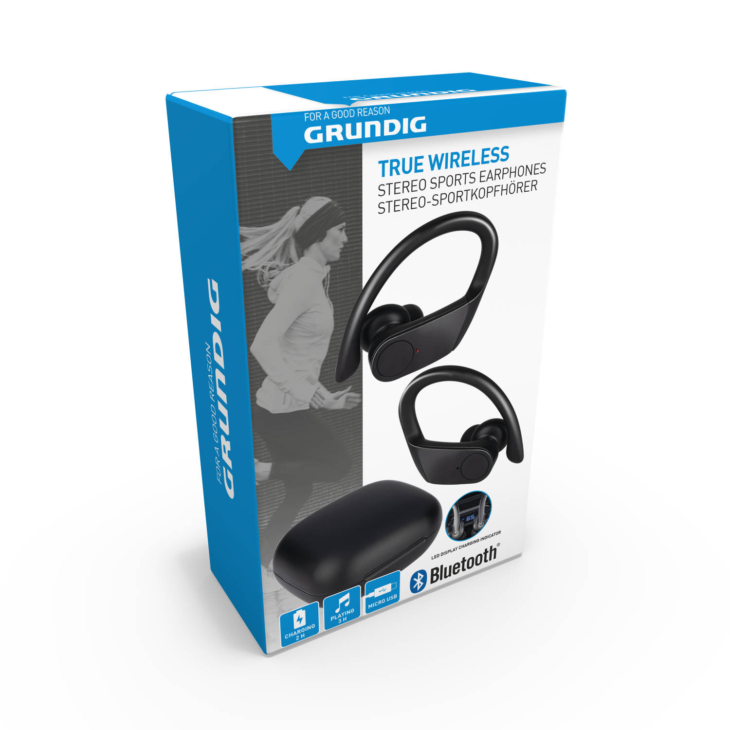 nakoming Verplicht plotseling Grundig Oortjes - Draadloos - Bluetooth - met Microfoon - TWS - Sport -  Zwart | Blokker
