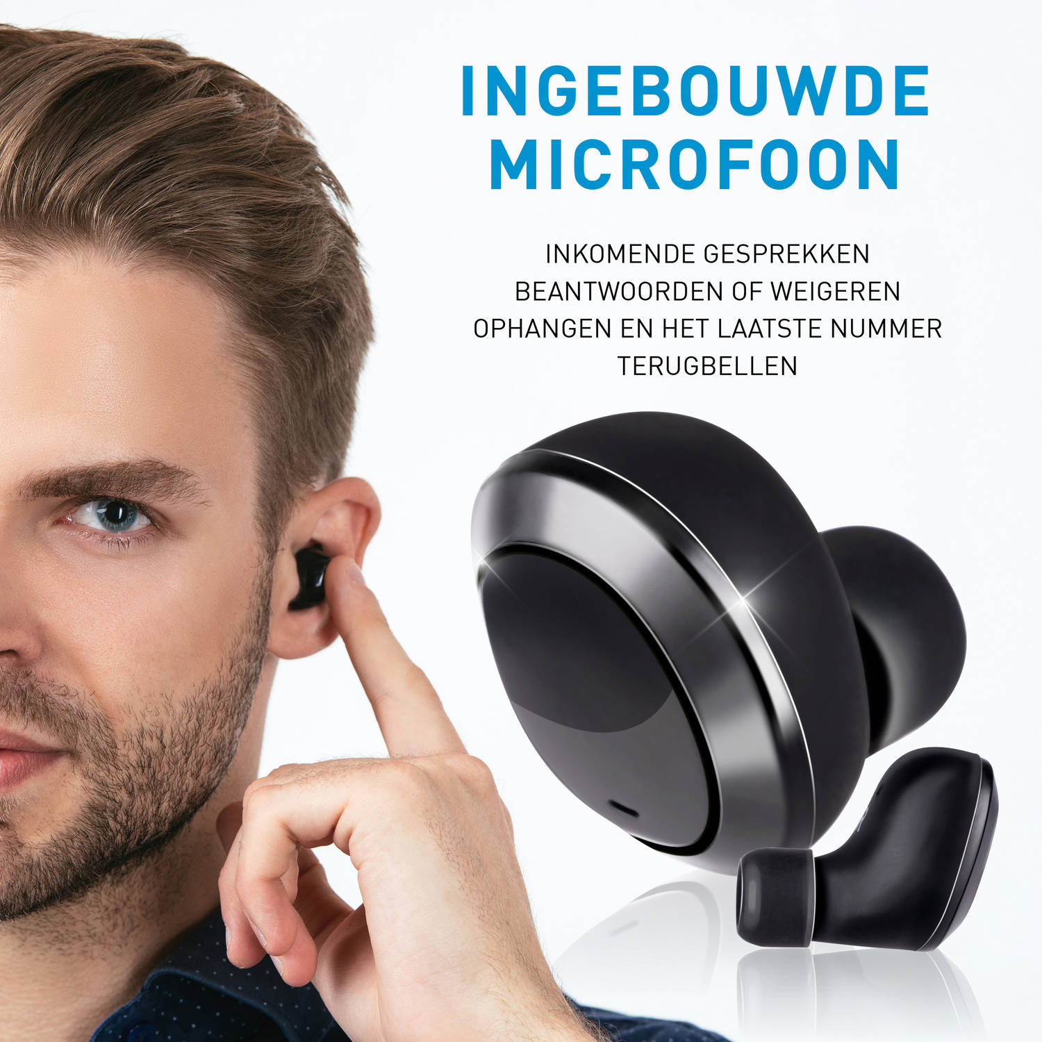 vasthoudend Helm onwetendheid Grundig Oortjes - Draadloos - Bluetooth - met Microfoon - TWS - Zwart |  Blokker