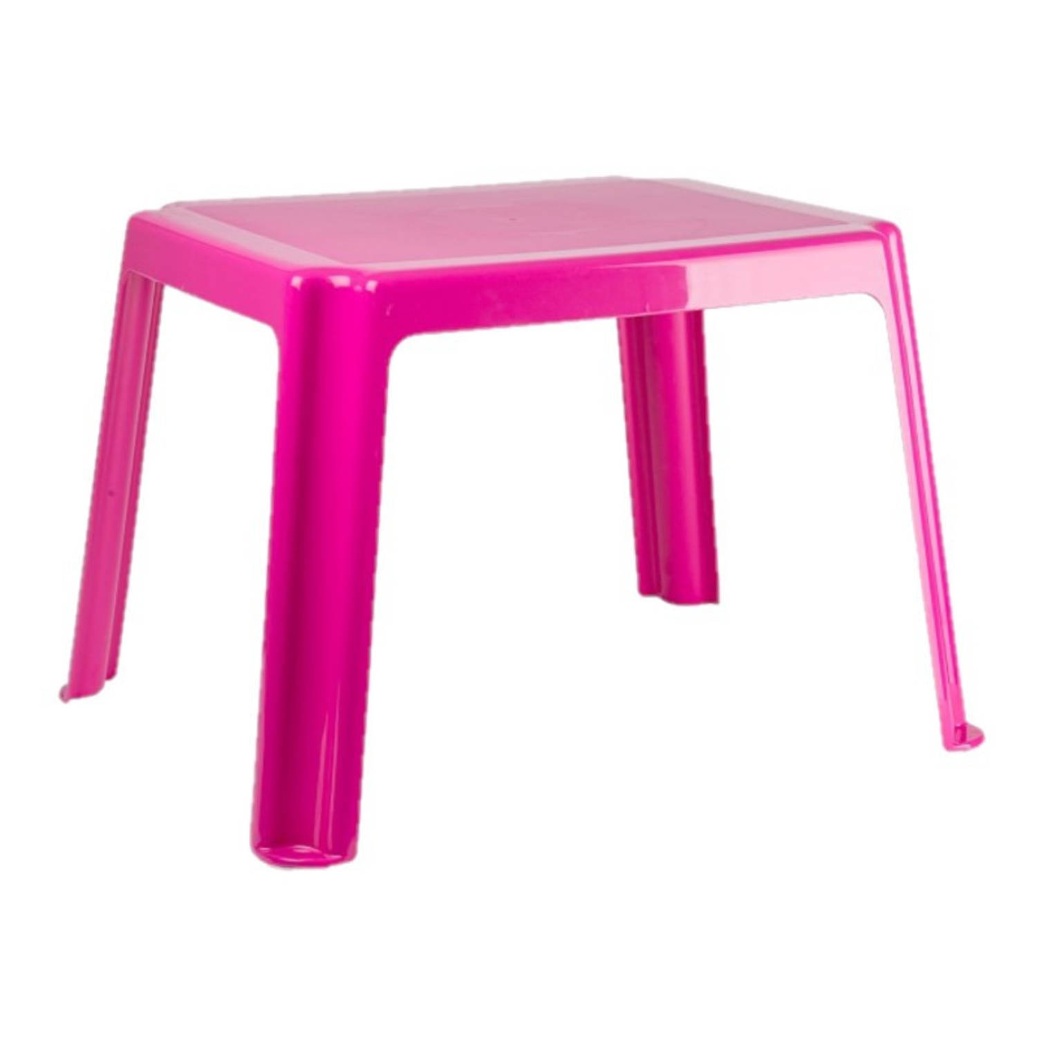 Kunststof kindertafel roze 55 x 66 x 43 cm - Bijzettafels
