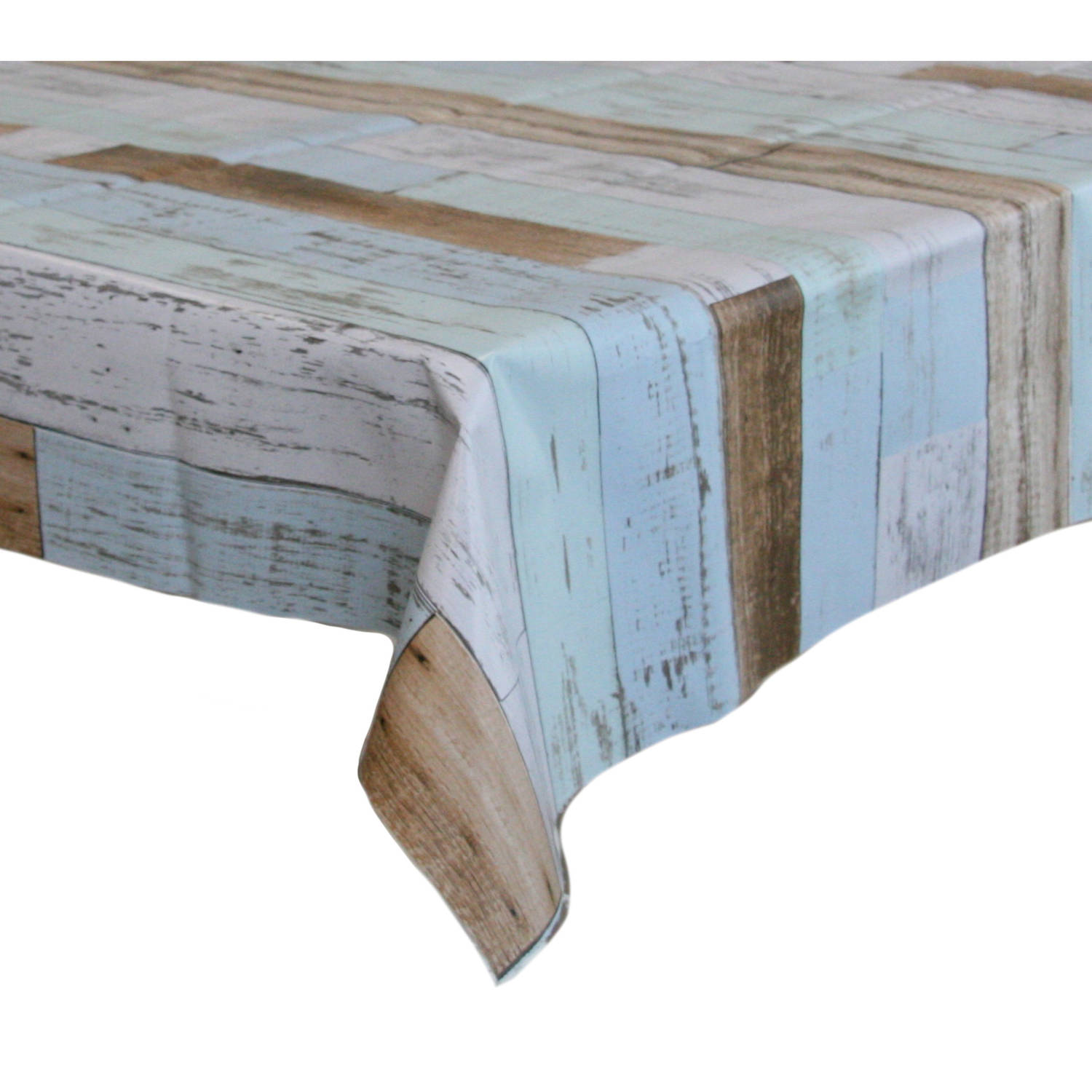 Tafelzeil-tafelkleed Houten Planken Print 140 X 300 Cm Tuintafelkleed