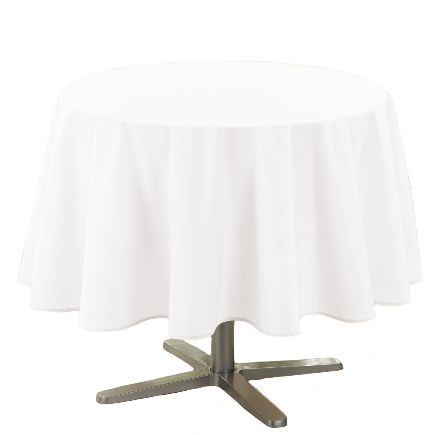 verzameling Aan het leren Geweldig Wit tafelkleed van polyester rond 180 cm - Tafellakens | Blokker