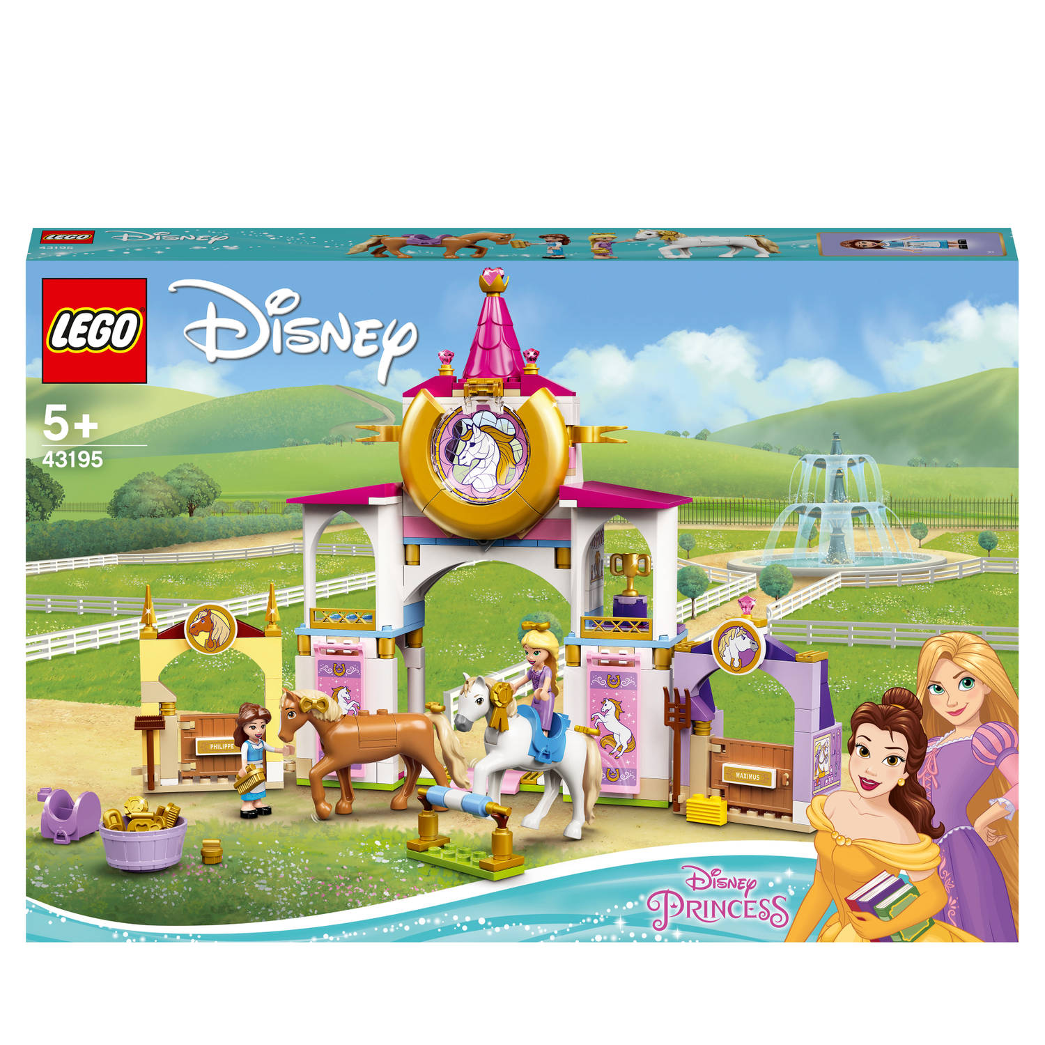 LEGO Disney 43195 Koninklijke paardenstal Belle en Rapunzel