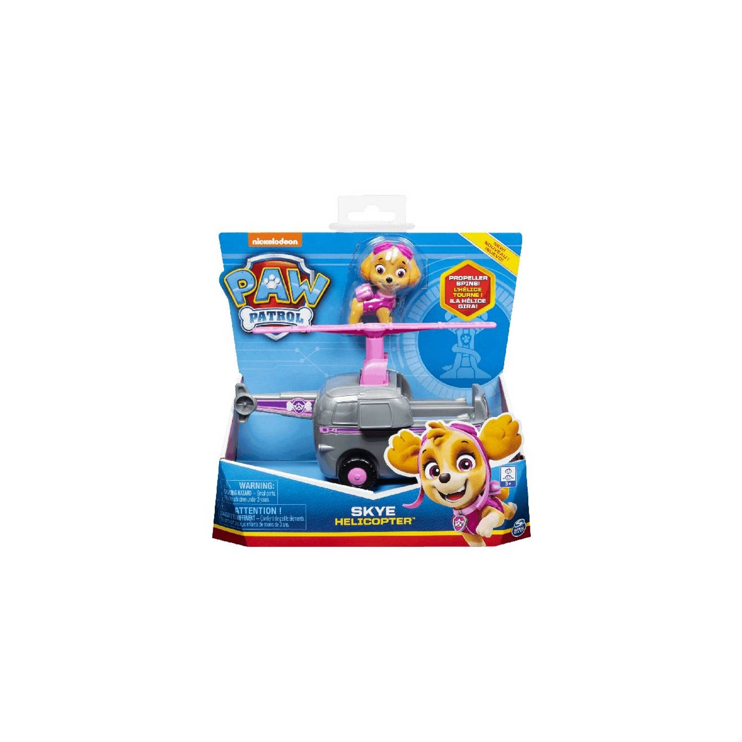 Nickelodeon speelgoedauto Paw Patrol Skye junior roze 2 delig