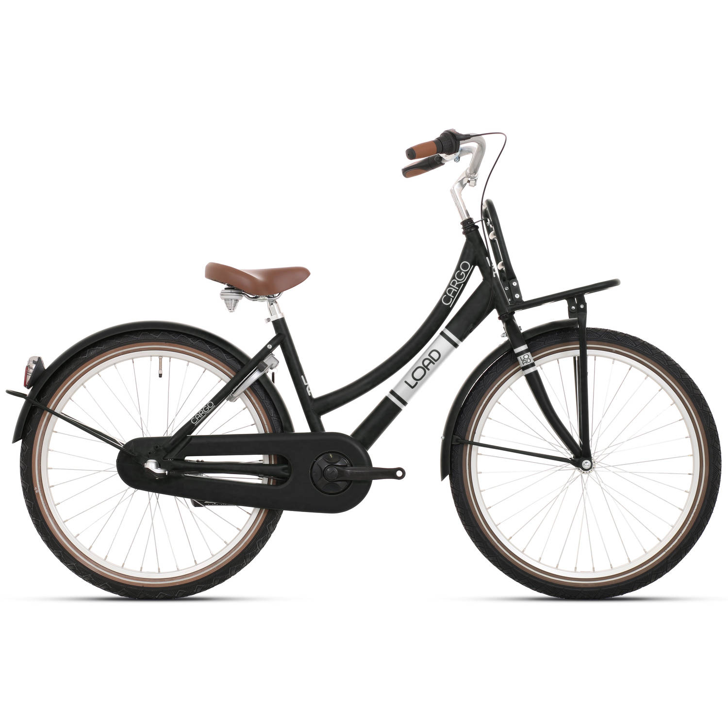 Bikefun Fiets Bike Fun 24 inch Load Nexus-3 Zwart