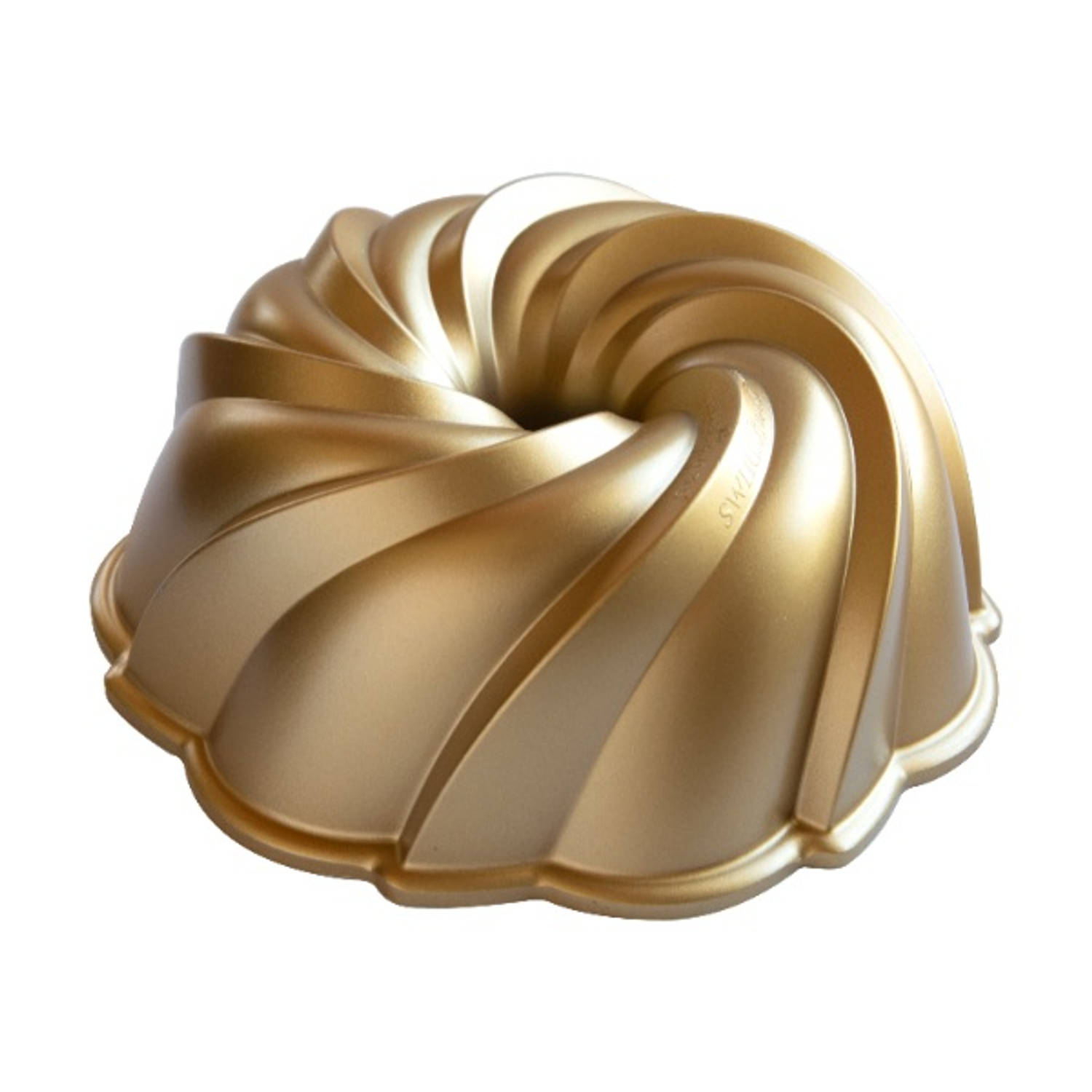Tulband Bakvorm ""Swirl Bundt Pan"" - Nordic Ware Premier Gold