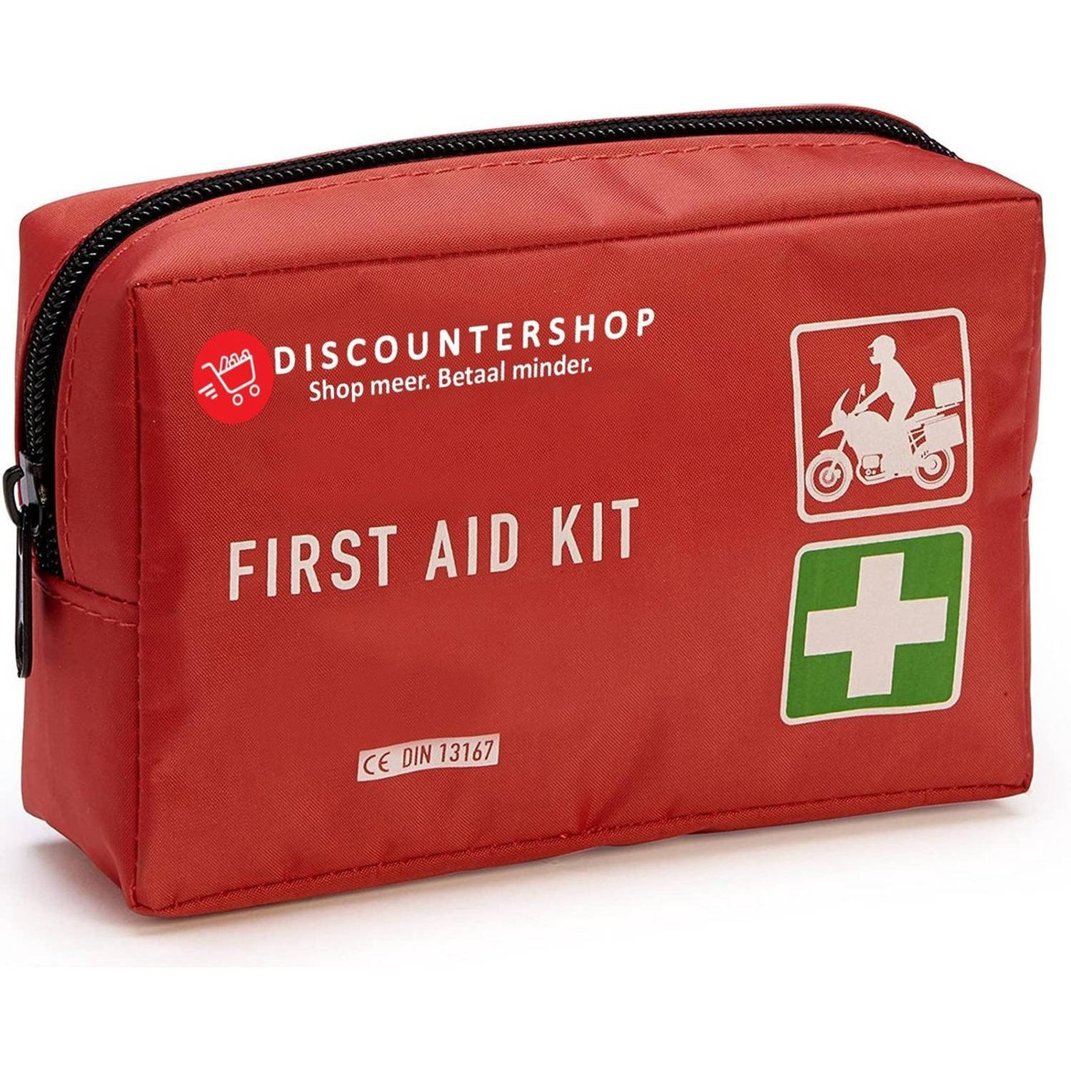 First Aid Kit - EHBO Doos - - Verbandtrommel Verbanddoos - Verbanddoos motor en auto Blokker