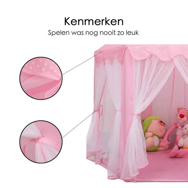 Speeltent - Kasteel - Roze - Voor Kinderen