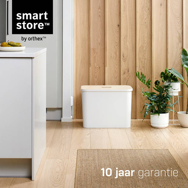 SmartStore - Collect Opbergbox 76 liter Set voor Afvalscheiden Box, Verdelers en Deksel - Polypropyleen - Wit