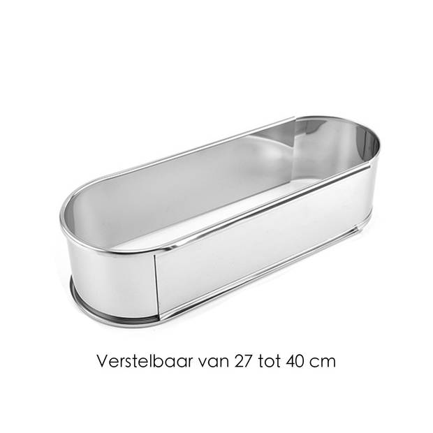 Sloffenring - Verstelbaar Bakframe - RVS - 27 - 40 cm