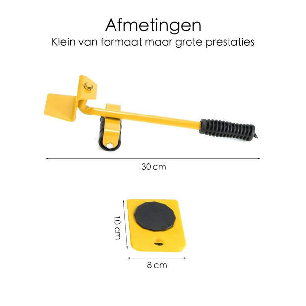 Meubellift Meubellifter 5delig Meubeltransporter 4 stuks