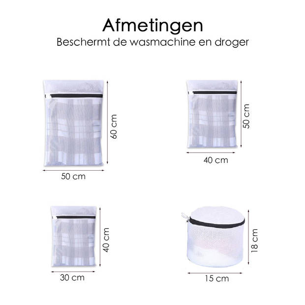 Waszakken - Wasnetten - Packing Cubes - 7 stuks