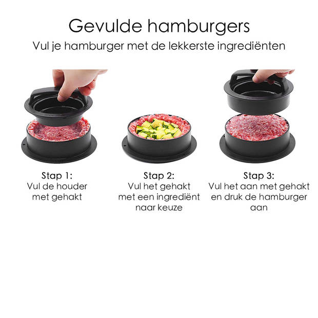 Hamburgerpers - Burgermaker - Hamburger Vormer