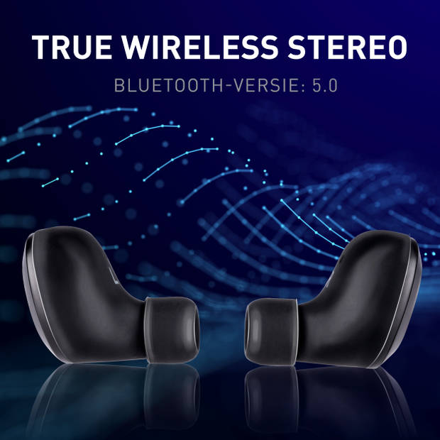 Grundig Draadloze Oordopjes - Bluetooth - In-ear Oortjes met Microfoon - Zwart