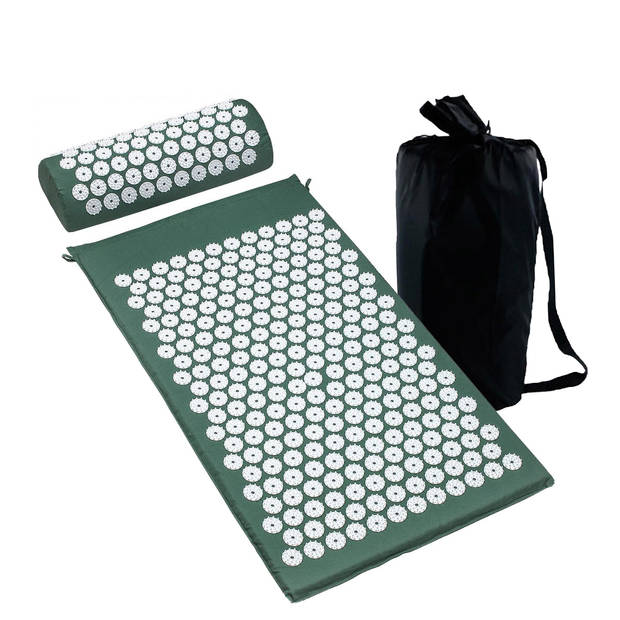 Acupressuur Mat Set met Kussen Spijkermat