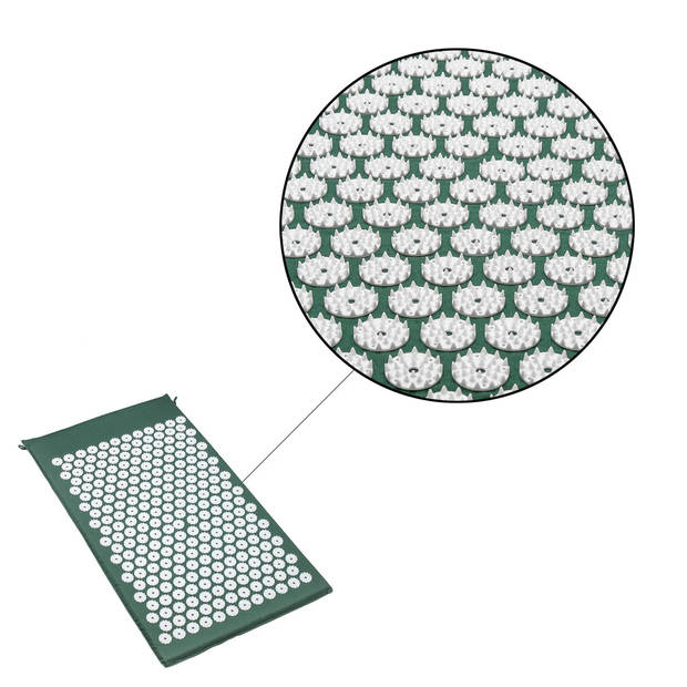 Acupressuur Mat Set met Kussen Spijkermat