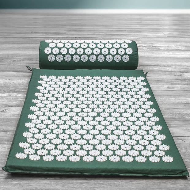 Acupressuur Mat Set met Kussen Spijkermat