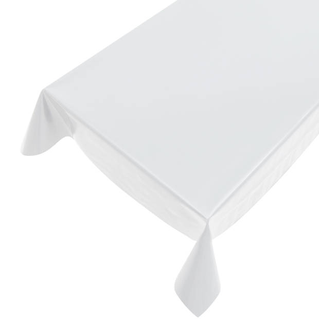 Tafelzeil/tafelkleed wit 140 x 175 cm - Tafelzeilen