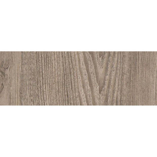 Decoratie plakfolie eiken houtnerf look grijsbruin grof 45 cm x 2 meter zelfklevend - Meubelfolie