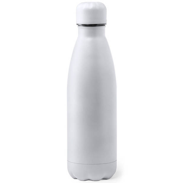 2x Stuks Rvs waterfles/drinkfles wit met schroefdop 790 ml - Drinkflessen