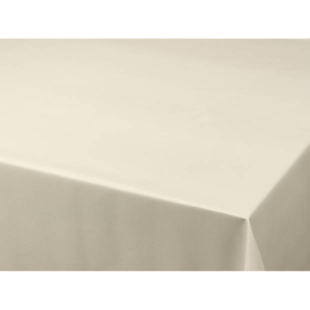 Tafelzeil/tafelkleed gemeleerd creme look 140 x 220 cm - Tafelzeilen