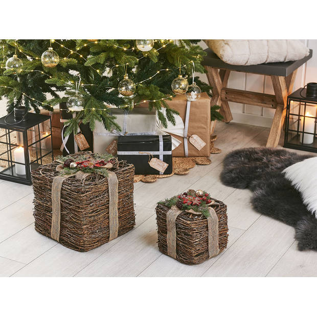 Beliani INARI - Decoratief accessoire-Natuurlijk-Rotan