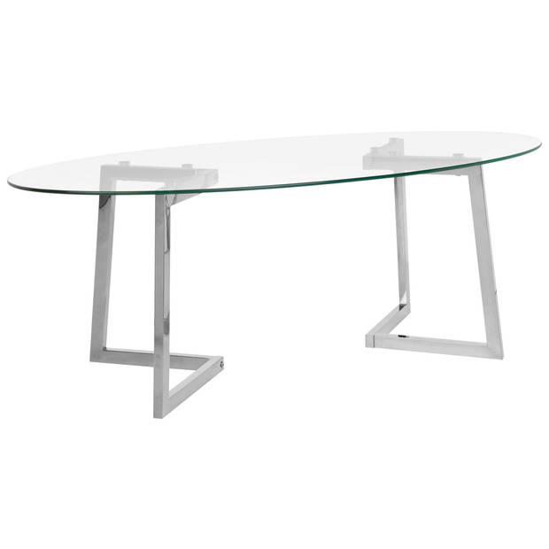 Beliani FRESNO - Salontafel-Transparant-Glas