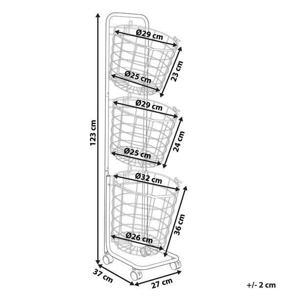 Beliani AYAPAL - Accessoires-Zwart-Metaal