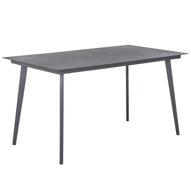 Beliani MILETO - Eettafel-Grijs-Aluminium