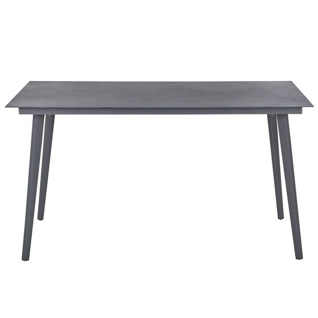 Beliani MILETO - Tuintafel-Grijs-Aluminium