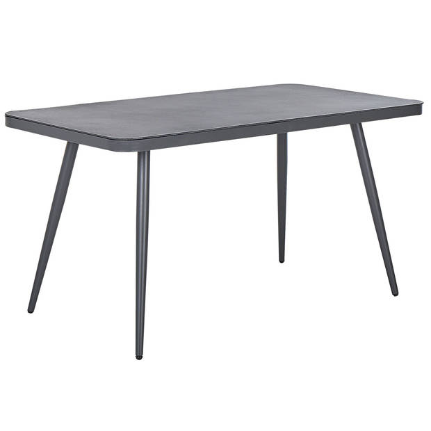 Beliani LIPARI - Tuintafel-Grijs-Aluminium