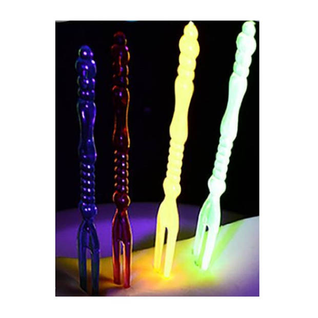 100x Plastic gekleurde cocktailprikkers - Cocktailprikkers