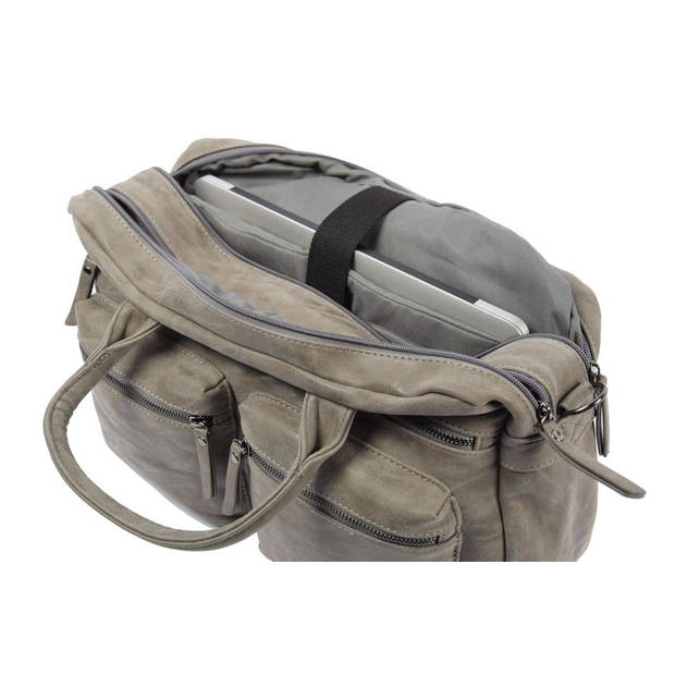 Gray Shoulder Bag, Crossbody Bag and Handbag - Bicky Bernard - 28x11x23cm - For every Occasion