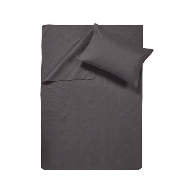 Sleeptime Art Bedsprei - anthracite 260x250cm