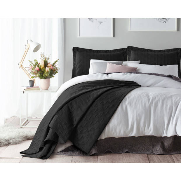 Sleeptime Chrone Bedsprei - black 260x250cm