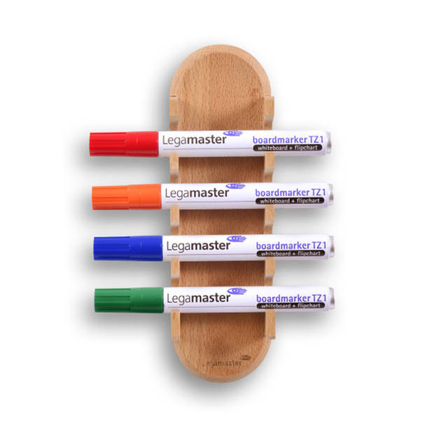 Wooden magnetische markerhouder - marker opbergsysteem voor whiteboards