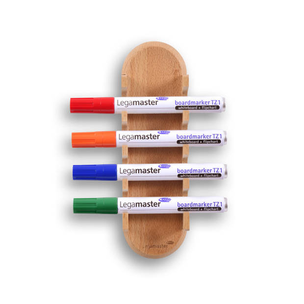 Wooden magnetische markerhouder - marker opbergsysteem voor glassboards