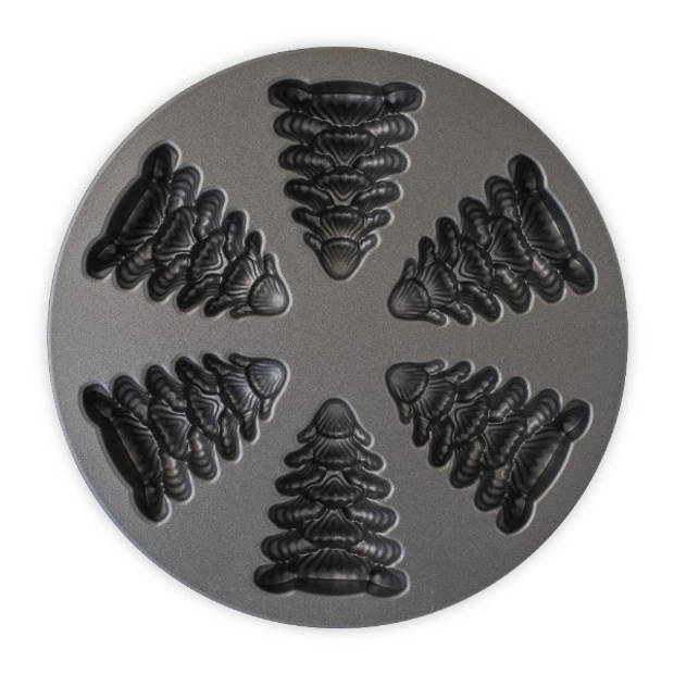 Nordic Ware - Bakvorm "Evergreen tree cakelets"- Nordic Ware Sparkling Silver Holiday