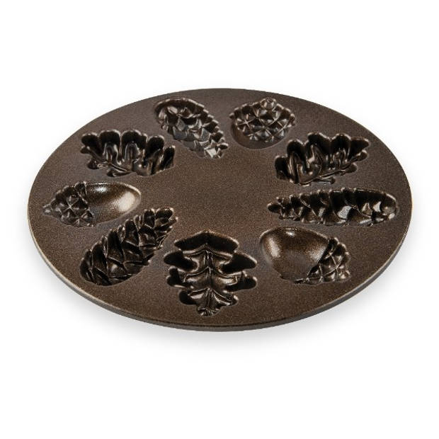 Nordic Ware - Bakvorm "Woodland Cakelet Pan" - Nordic Ware Fall Harvest Bronze