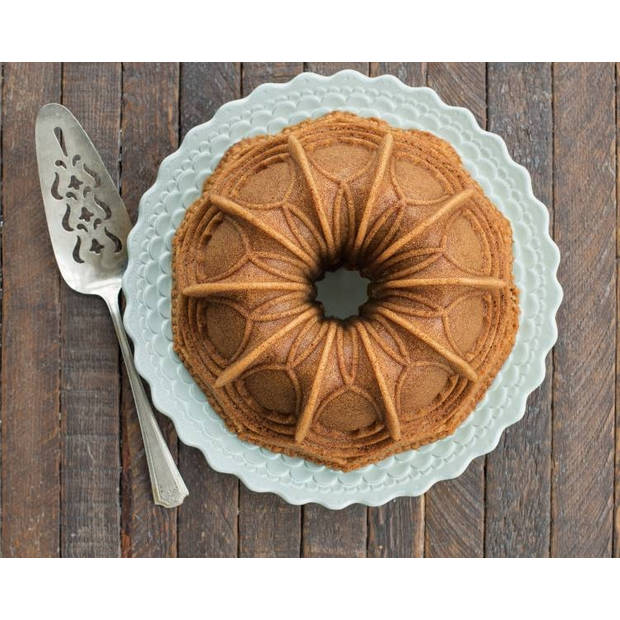 Nordic Ware - Tulband Bakvorm "Vaulted Cathedral Bundt Pan"- Nordic Ware Sparkling Silver Holiday