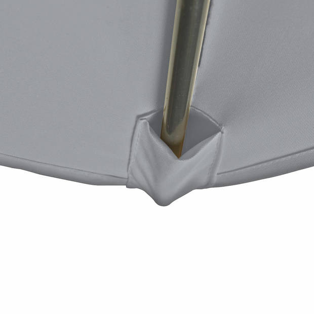 Kopu® Malaga Parasolset Vierkant 200x200 cm met Voet - Lichtgrijs